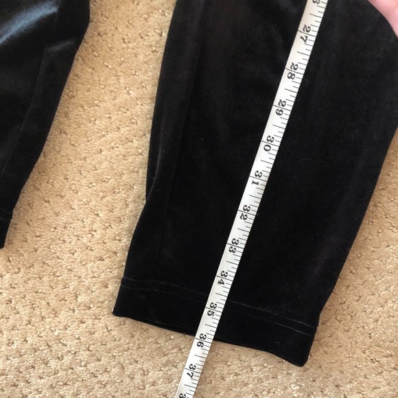 Vintage Black Velvet Pants - Picture 3 of 6